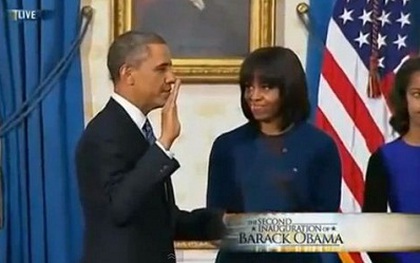 Tổng thống Obama đã làm lễ tuyên thệ tại Nhà Trắng  