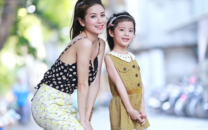Phương Vy - cô con gái 6 tuổi siêu dễ thương của Miss Au Ngọc Anh