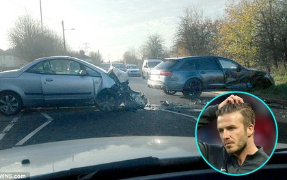 Cận cảnh hiện trường vụ tai nạn kinh hoàng của Beckham