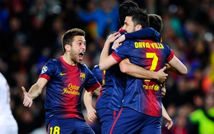 Các cầu thủ Barca hân hoan ăn mừng trên mạng xã hội