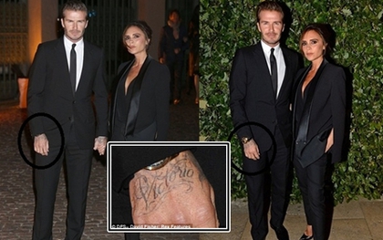 Beckham lộ hình xăm mới trên tay