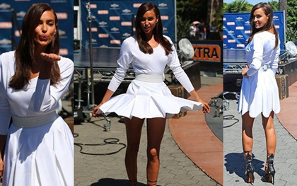 Bồ Cristiano Ronaldo diện váy trắng tinh khôi, khoe chân dài miên man