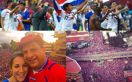 Tổng thống Costa Rica hòa cùng biển người ăn mừng chiến thắng lịch sử