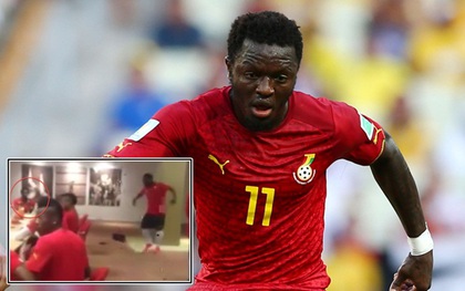 Cầu thủ Ghana ngang nhiên hút cần sa tại World Cup 2014