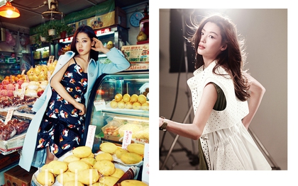 Park Shin Hye & Jeon Ji Hyun "đọ" style ngày xuân trên tạp chí
