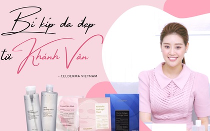 Hoa hậu Khánh Vân chuộng tẩy trang, mặt nạ thạch Celderma do Song Ji Hyo đại diện