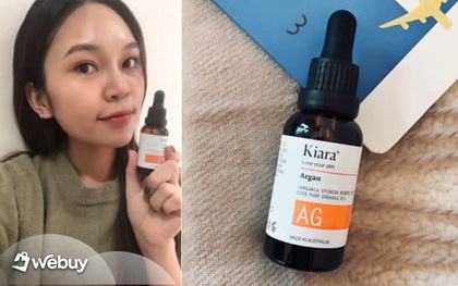 Review chân thật dầu dưỡng da Kiara Argan Oil: Có đúng là da căng mướt - mê không điểm chê?