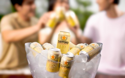 Nâng tầm cuộc vui với ngoại hình Sapporo Premium Beer 100