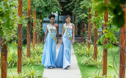 Miss Earth Lindsey Coffey và Destiny Wagner yêu thích không gian sống chan hoà thiên nhiên ở Aqua City