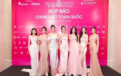 Dàn Hoa hậu, Á hậu đổ bộ tại thảm đỏ họp báo chung kết toàn quốc Hoa hậu Việt Nam 2022