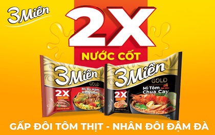 “Siêu phẩm” nâng cấp của mì 3 Miền gây sốt với vị ngon nhân đôi