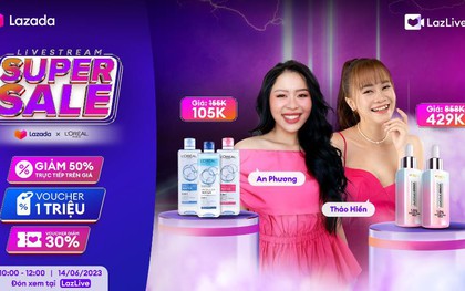 Chưa từng có: Livestream Super Sale tung loạt mỹ phẩm hàng hiệu giá chỉ 1 đồng