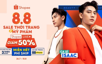 Trọn bộ 8 bí kíp săn deal livestream nửa giá, siêu quà iPhone 14 tại 8.8 Sale Thời Trang & Mỹ Phẩm trên Shopee