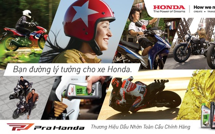 Honda Việt Nam ra mắt thương hiệu dầu nhờn toàn cầu Pro Honda