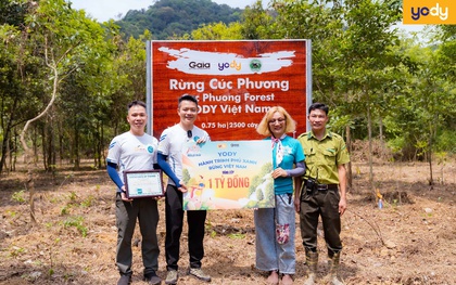 YODY tài trợ Gaia 1 tỷ đồng và hành trình phủ xanh rừng Việt Nam
