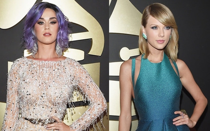 Taylor Swift và Katy Perry đọ vẻ gợi cảm trên thảm đỏ Grammy 2015