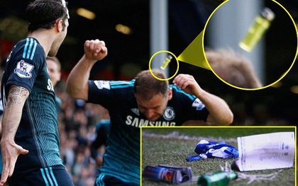 Cầu thủ Chelsea suýt "vỡ đầu" vì vật thể lạ từ khán đài