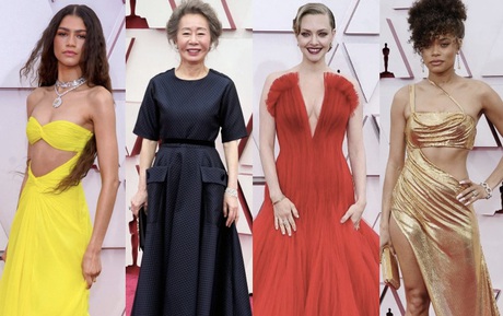 Siêu thảm đỏ Oscar 2021: Minh tinh xứ Hàn át cả dàn mỹ nhân hở bạo liệt, công chúa Disney xinh xỉu làm lu mờ người đẹp suýt lộ vòng 3