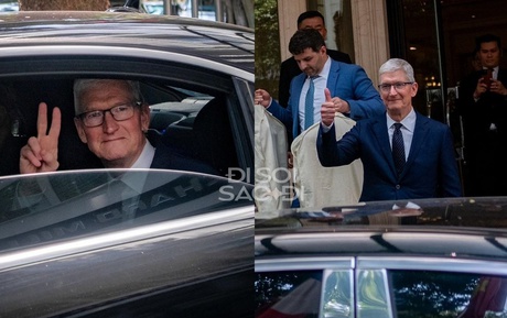 Cập nhật ngày 2 của CEO Tim Cook tại Việt Nam: Vừa về khách sạn 5 sao đã thay vest lịch lãm, phong thái CEO ngời ngời di chuyển cho hoạt động tiếp theo