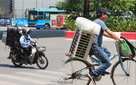 Ngày nghỉ lễ đầu tiên “đỏ rực” 45 độ C, Hà Nội như "lò bát quái" khiến người dân không dám ra đường