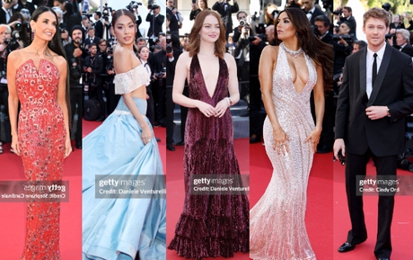 Thảm đỏ Cannes ngày 4: Thảo Nhi Lê hóa Cinderella, Emma Stone - Eva Longoria gợi cảm hết nấc