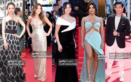 Thảm đỏ Cannes ngày 5: Selena Gomez chiếm spotlight khi mặc khác xa màn "nhá hàng" bốc lửa, Đồng Lệ Á tạo dáng "lầy lội" bên Bành Vu Yến