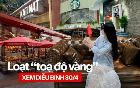 Loạt cà phê xem diễu binh dịp 30.4 “nét căng” tại TP.HCM đang khiến dân tình tranh nhau xí chỗ
