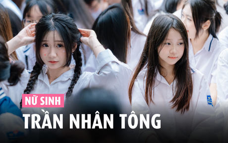 Chùm ảnh nữ sinh Trần Nhân Tông trong lễ bế giảng gây sốt khắp cõi mạng: Thanh xuân đúng là thứ khiến người ta "say nắng"!