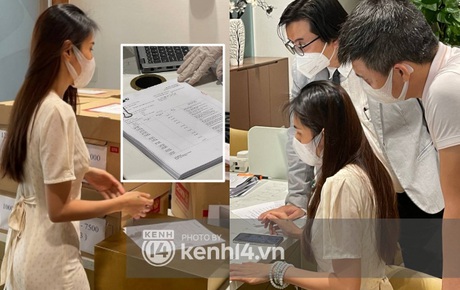 Chùm ảnh ĐỘC QUYỀN: Tất tần tật quá trình Thuỷ Tiên - Công Vinh làm thủ tục với 18.000 văn bản sao kê 177 tỷ trong ngân hàng!