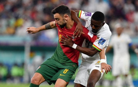 TRỰC TIẾP Bồ Đào Nha 3 - 1 Ghana: Bruno lập cú đúp kiến tạo