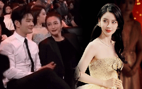 Lý Băng Băng bị tấn công vì thì thầm hỏi Huỳnh Hiểu Minh khi Angela Baby nhận giải: "Tôi đẹp hay cô ấy đẹp"?