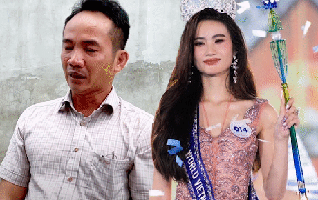 Bố Hoa hậu Ý Nhi vừa khóc vừa nói lời xin lỗi: "Mong bà con cả nước yêu thương, cho cháu cơ hội sửa sai..."