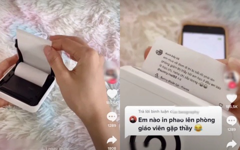 Lên án kịch liệt: TikToker gần 1 triệu follow bất chấp kiếm tiền quảng cáo để review máy in phao thi cho học sinh