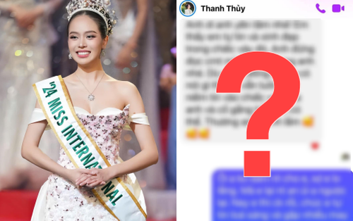 Lộ tin nhắn gây tranh cãi của Thanh Thuỷ về chiếc váy "sóng gió" trước khi đăng quang Miss International 2024