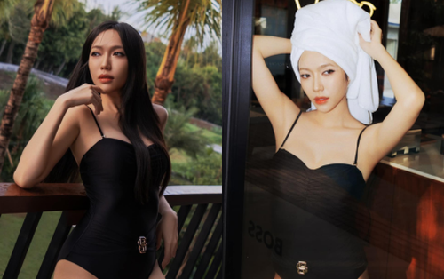 Diệu Nhi hiếm hoi diện đồ tắm "flex" body cực cháy, netizen réo tên Anh Tú gấp