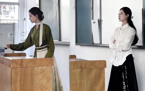 Cô giáo Mỹ thuật đang hot nhất TikTok: Mặt đã xinh, style đi dạy còn đỉnh hơn!