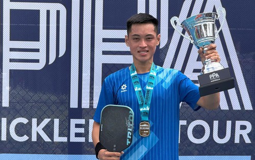 Trương Vinh Hiển nén đau thi đấu, đánh bại Lý Hoàng Nam để lên ngôi vô địch PPA Tour Australia