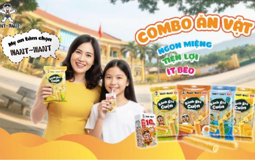 Bé mê, mẹ yên tâm với combo ăn vặt Want Want
