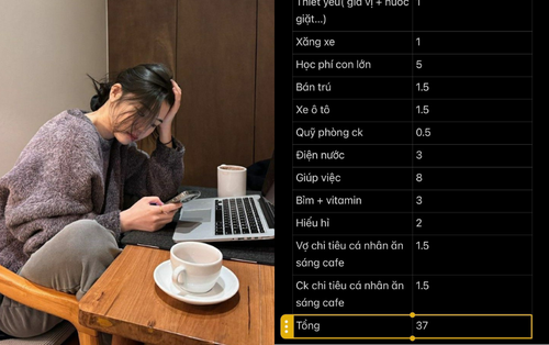 Thuê giúp việc hết 8 triệu nhưng ốm không dám nghỉ, bảng chi tiêu tiết lộ lý do