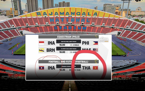 Thái Lan lại nhầm quốc kỳ Việt Nam khi công bố lịch thi đấu SEA Games 33