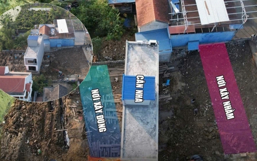 Diễn biến bất ngờ vụ xây nhầm nhà: Bất ngờ phát hiện ngôi mộ khi "thần đèn" di chuyển căn nhà, phải dừng lại làm lễ