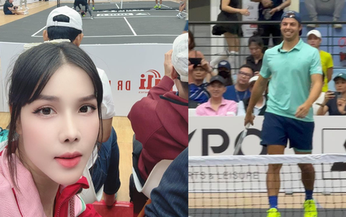 Nàng WAGs nổi tiếng nhất nhì làng bóng Việt cũng phải đi đu idol pickleball số 1 thế giới này