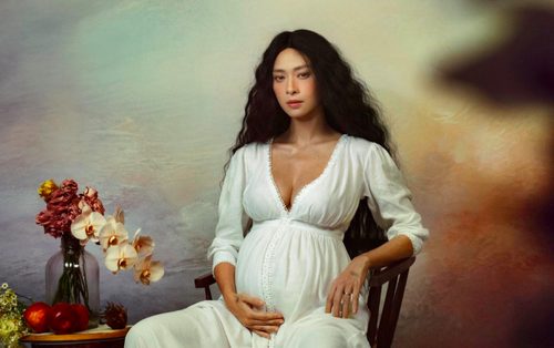 Mẹ bầu Ngô Thanh Vân tung bộ ảnh để đời, gọi thiên thần nhỏ trong bụng là "cột mốc tự hào"