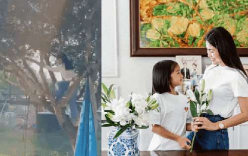 Tăng Thanh Hà dạy con kiểu “hào môn”: Cho con gái trèo cây, đi xe địa hình giữa trời Tây mà không ngại nguy hiểm