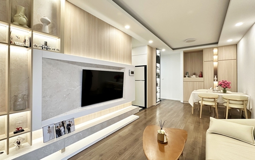 Căn hộ 80m² của vợ chồng trẻ ở Hà Nội: Gọn gàng, hiện đại và "chanh sả" chẳng kém homestay cao cấp, hoàn thiện chỉ 289 triệu đồng