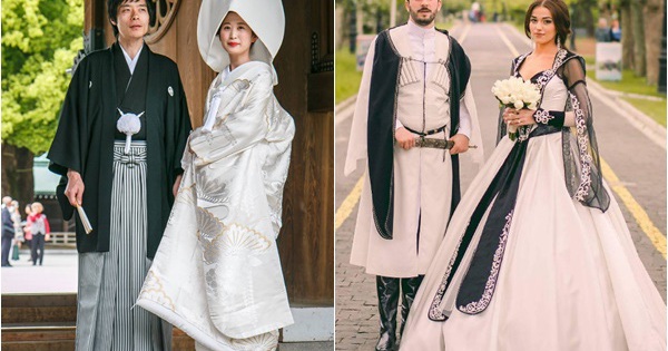 Rực rỡ trang phục cưới truyền thống của Châu Á | Báo Dân trí