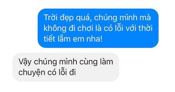 Nhắn tin rủ bạn gái “gió mùa về, em thích đi đâu không?” và cái kết…