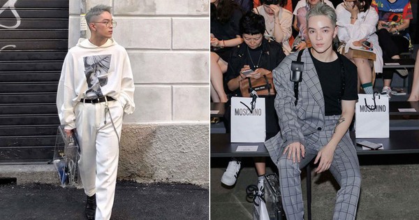 Vốn ''nhẵn mặt'' tại fashion week, lần này Kelbin Lei lại ngồi hàng ghế đầu của Moschino và Armani