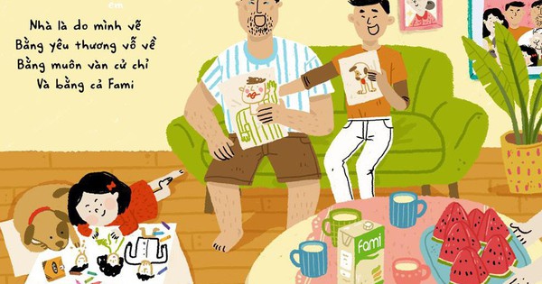 Trời nắng cũng không ''nóng'' bằng bộ tranh ''Nhà Là Nơi Vỗ Về Yêu Thương''