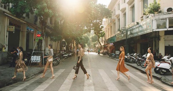 Bất ngờ khi những ngã tư đường Hà Nội được hô biến thành sàn catwalk